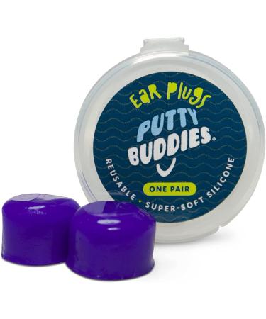 Putty Buddies Original Swimming Earplugs - 3-Pair Pack in Purple/Teal/Magenta - Soft, Comfortable Ear Plugs for Kids - Water Block Technology - Buy Online on GoSupps.com