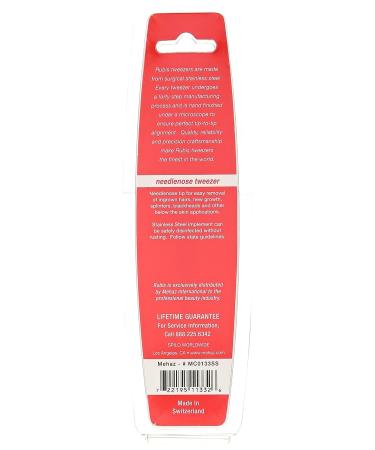 Rubis Switzerland Needle Nose Tweezer - Precision Swiss-Made Tweezers - Buy Online on GoSupps.com
