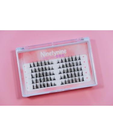 Ninetynine Little Devil Style 12mm C Curl Individual False Eyelash Extensions - 70pcs Soft Volume Clusters - Buy Online on GoSupps.com