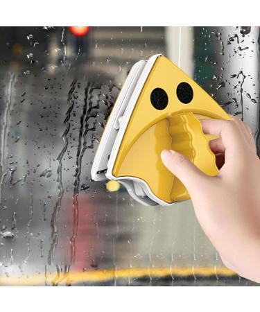 Magnetic Window Cleaner Double Sided Window Cleaner Triangular Strong Magnetic Glass Cleaner Anti-Scratching Magnetic Window Wiper Household Window Cleaner Tool for Window Thickness 3-8mm - Buy Online on GoSupps.com