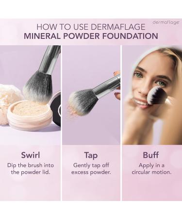 Dermaflage SPF Mineral Powder Sunscreen for Sensitive Skin, All Natural Sunscreen Powder, Broad Spectrum Fair - Buy Online on GoSupps.com