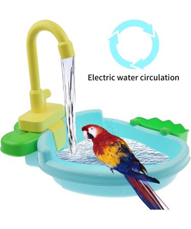 Toysructin Bird Parrot Bathtub - Automatic Bird Bathroom Accessories for Small to Medium Birds - Bird Shower Bowl Set - Buy Online on GoSupps.com