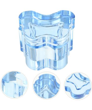Beavorty Glass Crystal Dappen Dish with Lid Bowl Cup Nail Dappen Cup Nail Art Dappen Bowl Jewelry Bowl Manicure Brush Pen Tools Holder for Acrylic Liquid Powder Nail Blue - Buy Online on GoSupps.com