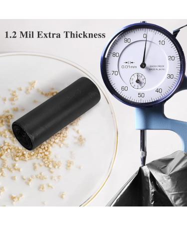 Fyy Garbage Bags - 120 Waste Bags 5 Rolls | Black 3L-10L for Bathroom Kitchen Office | Durable & Leak-Proof - Buy Online on GoSupps.com