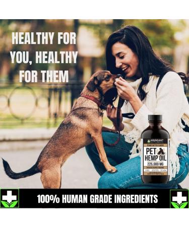 Pet Hemp Oil 225 000 Mg (8 oz) Extra Strength Formula - Peanut Butter Flavoured - Derived Hemp Seed Oil - Hip Joint Support and Skin Coat Health Non-GMO Omega 3 6 9 Balance Oil Made in Canada - Buy Online on GoSupps.com