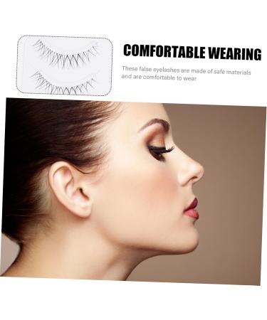 POPETPOP 5 Pairs Curling False Eyelashes Eye Lashes Lash Extension Tools Thick Eyelash Adhesives False Eyelashes Fake Eyelashes Strip Lashes Bulk No Lash Tool 5d Extend Chemical Fiber Girl - Buy Online on GoSupps.com