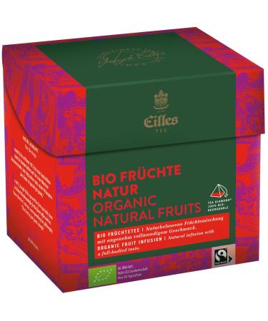 Tea Diamonds ORGANIC FRUITS NATURE by Eilles box of 20 20 pieces (1 pack)