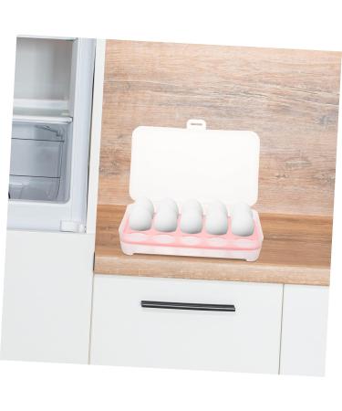 RORPOIR 2pcs 10 Eggs Storage Container Egg Carton Egg Keeper Egg Case Refrigerator Red Storage Box re-usable Red 24.5*10.5*7cm - Buy Online on GoSupps.com