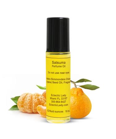 Satsuma Perfume Oil 0.3 Oz Portable Roll-On Fragrance with Long-Lasting Scent Delightful Essential Oils and Jojoba Oil For Daily Use 0.3 Fl Oz (Pack of 1)