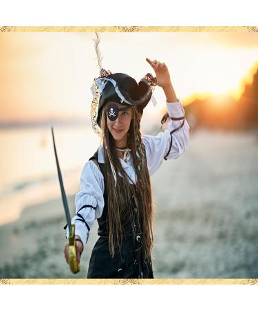 2 Pcs Pirate Eye Patch - 3D Black Eye Patches for Adults & Kids | Adjustable Medical Eye Patch for Lazy Eye | Skull & Crossbone Costume Accessory - Buy Online on GoSupps.com