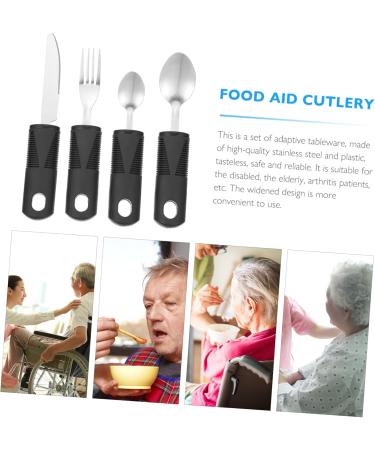 Shop 1 Set Kids Tableware & Cutlery - Reusable Utensils Dessert Spoons Gloves & Forks for Elderly - Portable Accessories - Buy Online on GoSupps.com