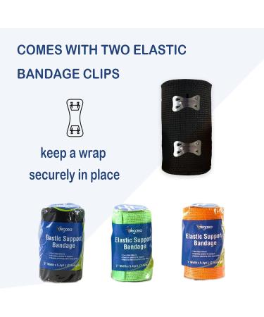 Degasa Elastic Bandage Wrap 1 Pack - Random Color - Support for Ankle, Knee, Wrist, Leg - First Aid Compression Roll 3W x 5.4 yds L - Buy Online on GoSupps.com