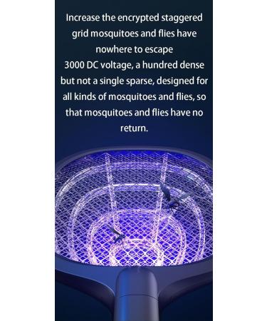 Electric Bug Swatter Rechargeable Bug Zapper Electric Bug Zapper Racket 2-in-1 Standable Fly Swat Mosquito Swat Electric Fly Swat Rechargeable Indoor/Outdoor Mosquito Swat 1600mAh with Wall Hooks - Buy Online on GoSupps.com