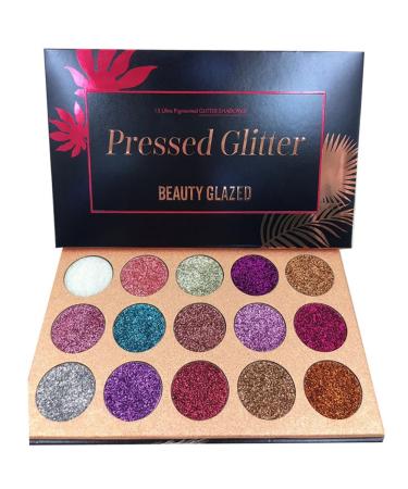 Allbesta 10/15/18 Colors Eyeshadow Plate Eyeshadow Matte Glitter Shimmer Plate Makeup Cosmetics