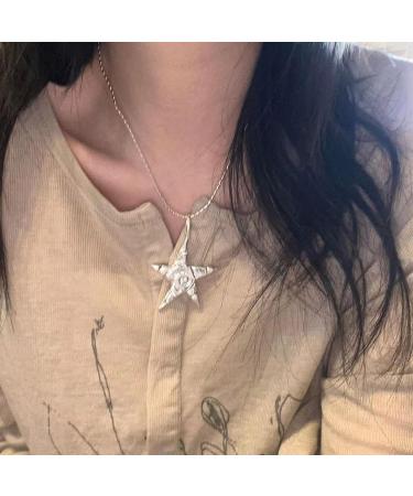 OralGos Trendy Star Necklace for Women | Vintage Color Choker Chain | Fashion Pendant Jewelry - Buy Online on GoSupps.com