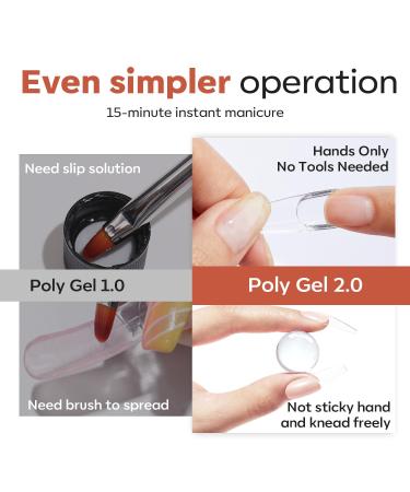 Modelones Solid Builder Gel for Nails - Non-Sticky Poly Gel Nude Hard Gel for Nail Extensions & 3D Art 50g - Beginner-Friendly Molding Gel - Buy Online on GoSupps.com