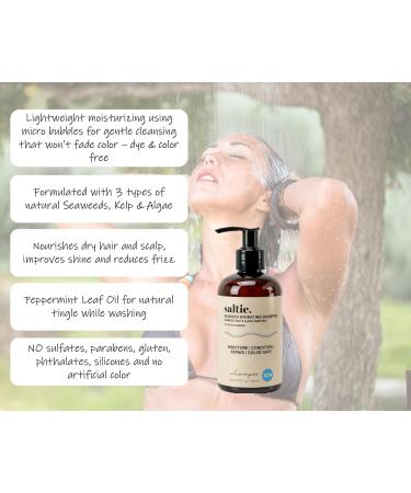 Saltie Hydrating Shampoo with Seaweed & Kelp | Moisturizing Color Safe Formula for All Hair Types | 8.5 fl. oz - Buy Online on GoSupps.com