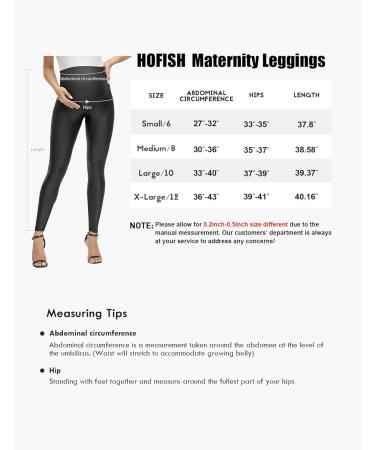 HOFISH Over the Belly High Waist Faux Leather Yoga Pants - Black Large - Buy Online on GoSupps.com