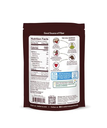 NATIERRA Himalania Dark Chocolate-Covered Goji Berries | Non-GMO 6oz - Healthy Snack - Buy Online on GoSupps.com