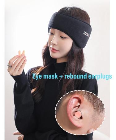 Blackout Eye Mask with Earplugs - Sleep Mask for Men and Women with Noise Reduction - Includes Travel Pouch - Buy Online on GoSupps.com