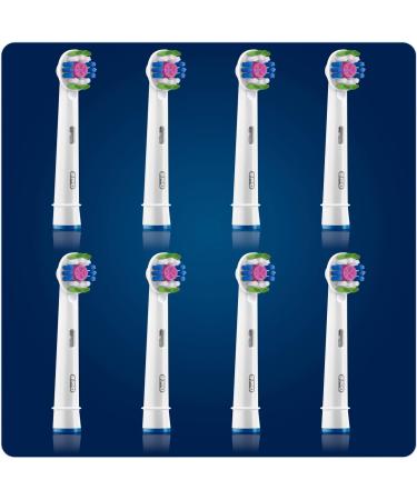 Oral-B 3D White Replacement Heads - Cleanmaximiser Technology, 8 Count - Buy Online on GoSupps.com
