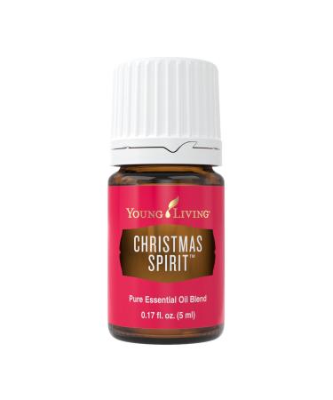 Young Living Christmas Spirit 5 ml - Festive Aroma for Holiday Delight - Orange Cinnamon Bark Spruce Blend - Uplifting Ambiance Travel Essential Oil