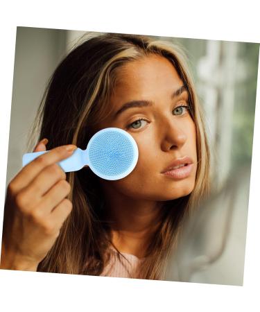 MAGICLULU Silicone Face Brush Exfoliating Brush Skincare Brush Facial Scrubber Face Scrubbers Face Brush Exfoliator Face Scrubber Silicone Face Exfoliator Silicone Scrubber Facial Brush 11x5cm Sky-blue - Buy Online on GoSupps.com