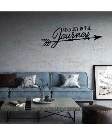 Joyful Journey Arrow Quote Decal Sticker - Wall Vinyl Art Decor - Buy Online on GoSupps.com