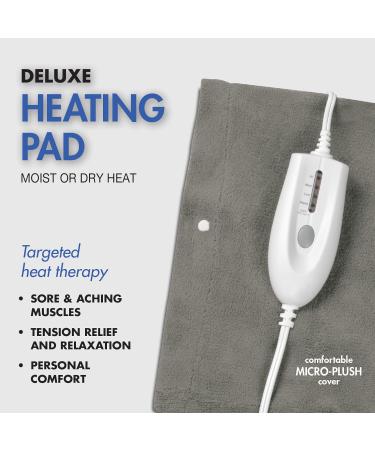 Pain Management Bundle 3-Piece | Personal Deep Tissue Massager | Muscle & Joint Pain Relief Gel | Deluxe Moist Dry Heating Pad | Therapeutic Care at Home | Whole Family Care - Buy Online on GoSupps.com