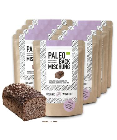 Paleo baking mix 10 pack |Bio |Bread Alternative gluten-free |Lower-Carb |Protein bread |Clean-eating |Fitness |Hef -free |Without cereals organic workout paleo 300 g (10 Pack)