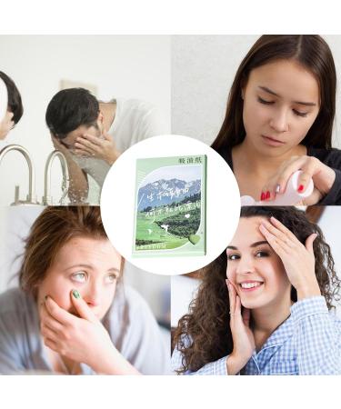 Face Oil Blotting Sheet Face Oil Blotting Sheet | Oil Control Film Oil Absorbing Sheet for Oily Skin Care Blotting Paper green - Buy Online on GoSupps.com