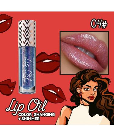 AKARY Color Changing Lip Glow Oil - Moisturizing Plumping & Hydrating Lip Gloss | Long Lasting Tinted Lip Balm Gift for Women - Buy Online on GoSupps.com