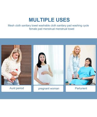 Excart 3-Piece Washable Reusable Menstrual Pads & Sanitary Towels - Eco-Friendly Tea Towels Included - Buy Online on GoSupps.com