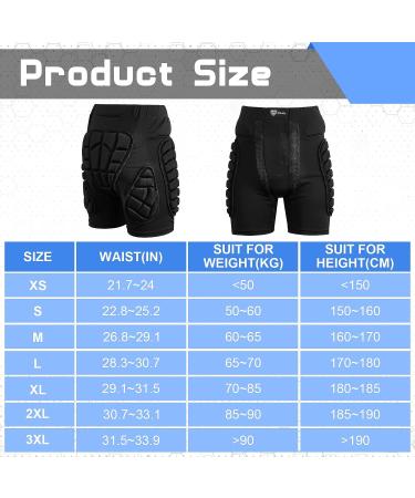 3-Piece Protective Gear Set for Winter Sports - Hip, Knee, Elbow Pads for Skiing, Skating, Snowboarding - Buy Online on GoSupps.com
