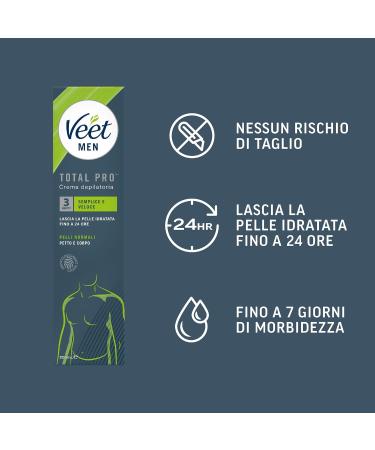 Reckitt Veet Men Hair Removal Cream for men for chest legs and arms 5 x 200 ml - Buy Online on GoSupps.com