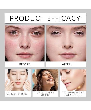 Concealer eraser with microeraser applicator moisturizing and flawless highlighter and primer for a perfect complexion deep skin tone - Buy Online on GoSupps.com