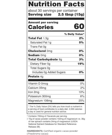 Navitas Organics Cacao Powder 454 Gram (Pack of 3) - Buy Online on GoSupps.com