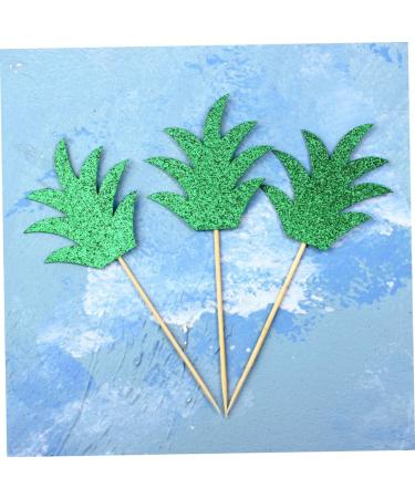 Warmhm 15pcs Fruit Cake Chic Decor Cake Picks Wedding Decor Glittery Leaf Topper Fruit Decor Leaf Cake Topper Reusable Decor Capacillos Para Cupcake Summer Party Pineapple Insert Card - Buy Online on GoSupps.com