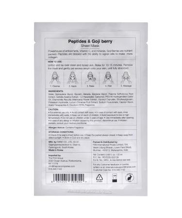 Buy Nykaa Naturals Skin Secrets Bubble Sheet Mask with Peptides & Goji Berry - Collagen Boosting & Moisturizing | 0.67 oz International Shipping Available - Buy Online on GoSupps.com