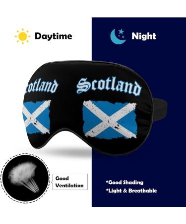 Vintage Scotland Flag Sleep Mask - Adjustable Eye Cover for Sleeping and Travel - Buy Online on GoSupps.com