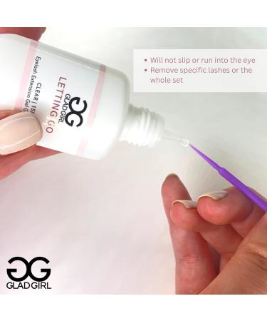 GladGirl Eyelash Extension Glue Remover | Professional Non-Drip Gel - 15ml Clear & Odorless - Safe & High Performance for International Shipping - Buy Online on GoSupps.com