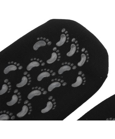 Qukaim Gel Moisturizing Socks Foot Gel Moisturizing Socks 2 Pairs Deep Moisturizing Remove Cracked Skin Reusable Black - Buy Online on GoSupps.com