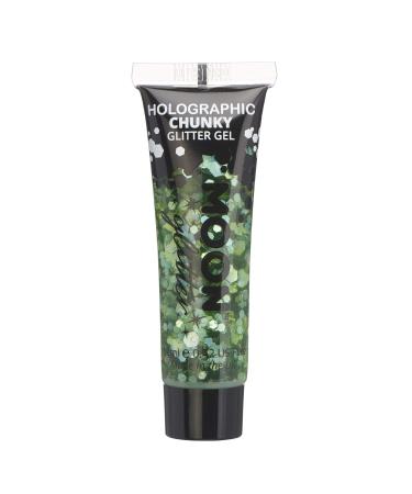 Moon Glitter Holographic Face & Body Chunky Glitter Gel Set - 6 Colors (Silver Pink Gold Rose Gold Blue Green) - 12ml - Perfect Gift for Glamorous Makeup Looks - Buy Online on GoSupps.com