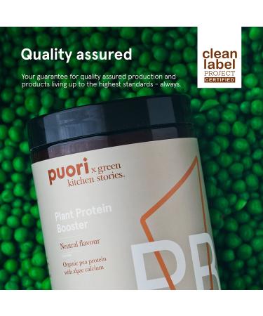 Puori Vegan Plant Protein Enhancer Powder - 25 Servings - Neutral Flavor Pea Protein with Algae Calcium - Dairy-Free & Non GMO - Buy Online on GoSupps.com