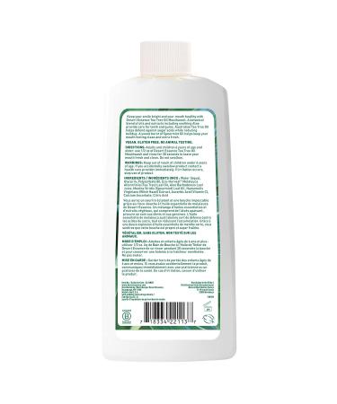 Desert Essence Tea Tree Oil Mouthwash - Spearmint & Aloe - Deep Cleansing - Fresh Breath - Vegan & Non-GMO - 16oz - Buy Online on GoSupps.com