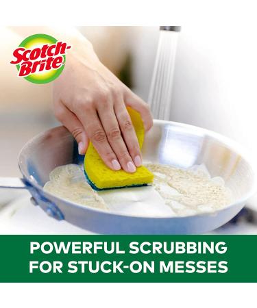Scotch-Brite Heavy Duty Scrub Sponges - Ideal for Washing Dishes and Cleaning Kitchen - Pack of 6 - Buy Online on GoSupps.com