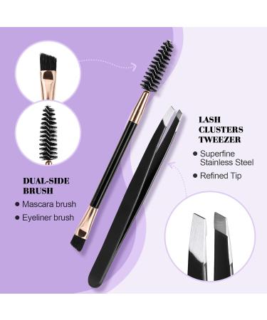Lash Cluster Glue 10ml - Waterproof Cluster Eyelash Extension Bond | Lasts 48-72 Hours | Includes Brushes & Tweezers - B&Qaugen - Buy Online on GoSupps.com