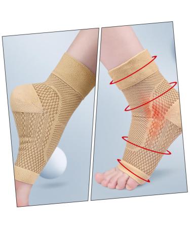 FOMIYES Ankle Brace - Compression Sleeve for Men & Women | Foot Support & Injury Recovery | 1 Pair 14.5x13.5cm - Buy Online on GoSupps.com
