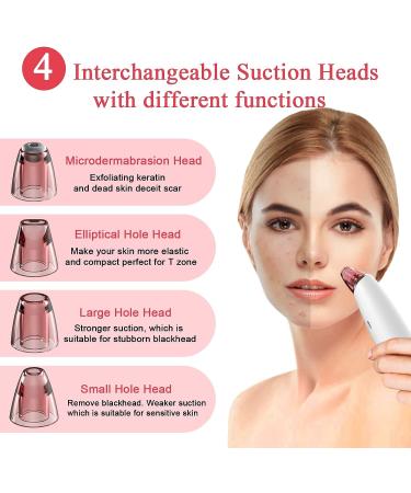 Blackhead Remover Vacuum with Pimple Popper Tool Kit | Electric Comedone Extractor for Skincare Treatment | Face Sucker for Acne Pimple Spot Suction - Buy Online on GoSupps.com