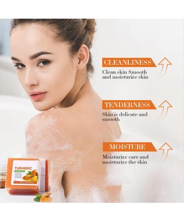 Turmeric Skincare Set For Anti-Aging Glowing Skin Include Face Wash- Turmeric Oil Serum-Toner-Face Cream-Handmade Soap-3*Sheet Mask For Dark Spot Corrector Remover Anti Aging Firming(Set) - Buy Online on GoSupps.com